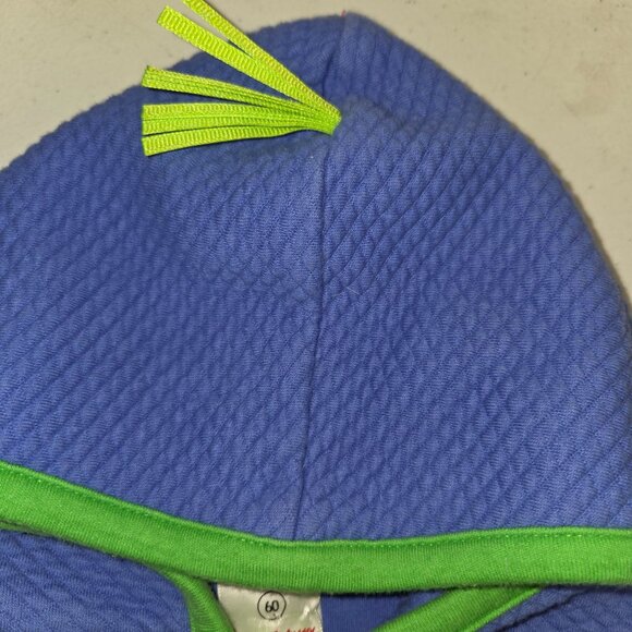 Hanna Andersson Infant Boys 6M Frog Fish Hooded Jacke Blue Green 3892 - Picture 5 of 7